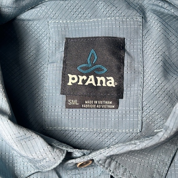 prAna Cayman Shirt in Blue Note Men's Size Small NWT - Picture 5 of 8